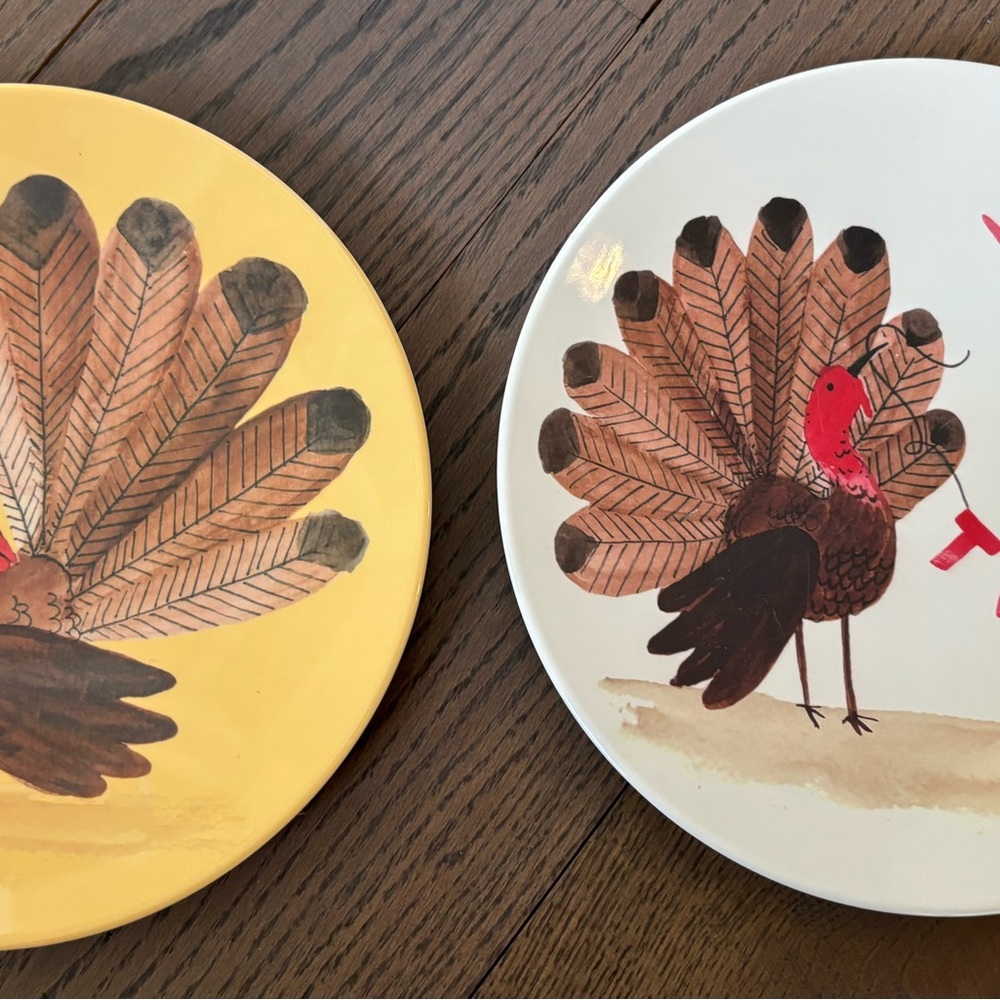Turkey Themed Decorative Plates